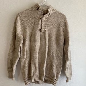 Boys' Mock Neck Sweater - Cat & Jack Oatmeal